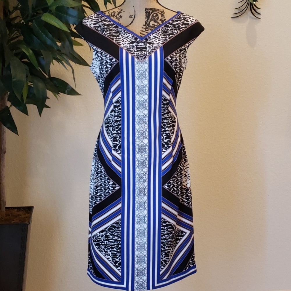 Maggy London Geometric Print Dress